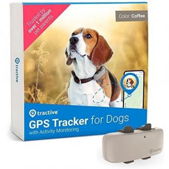 Tractive GPS DOG 4 Tracker pour chiens avec suivi d'activité, couleur brun clair