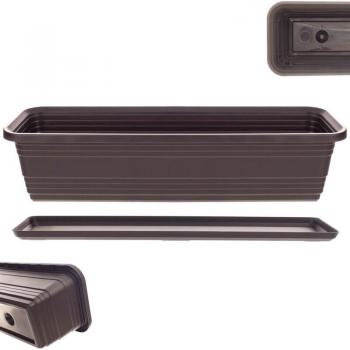 Vaso da balcone Kadax 60 cm con supporto per moka