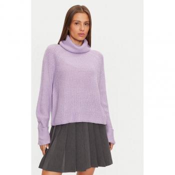 LK-230WERBURGHS Violetter Pullover mit Rollkragen