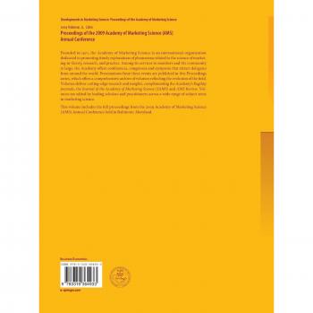 Proceedings of the 2009 Academy of Marketing Science