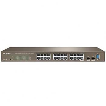 Switch de Gestión Completa IPCOM G3224t 24 Puertos Gigabit L2 con 2 Puertos Combo SFP, 1 Puerto de Consola