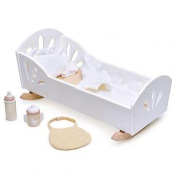 Berceau en bois Tender Leaf pour poupée Petit Cygne