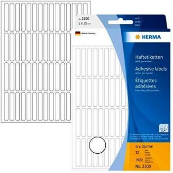 Étiquettes universelles HERMA 2300 5 x 35 mm 1920 pièces