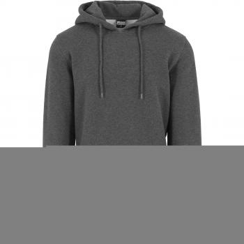 Urban Classics Herren Hoodie Long Side Zipped schwarz (Charcoal) X-Large