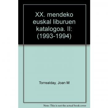XX. mendeko euskal liburuen katalogoa II (1993-1994)