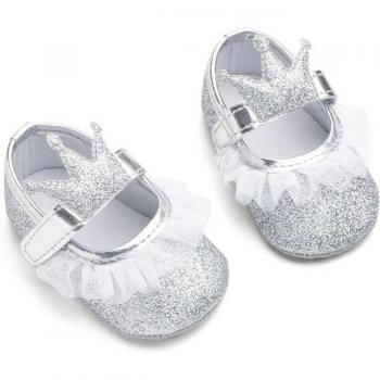 Baskets pour bébés filles avec semelle souple et antidérapante