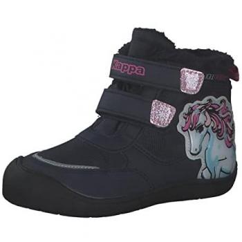 Sneaker KAPPA Gr. 26, blau (navy, pink), Kinder, Synthetik, mehrfarbig, Schuhe,