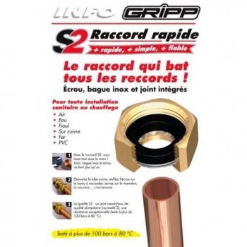 Junta de agarre con tuerca Gripp 20x27 para cobre D.16mm