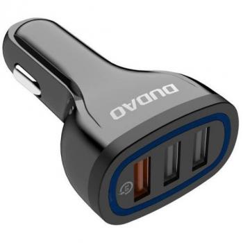 Dudao Cargador de Auto 3x USB 18W Rápido