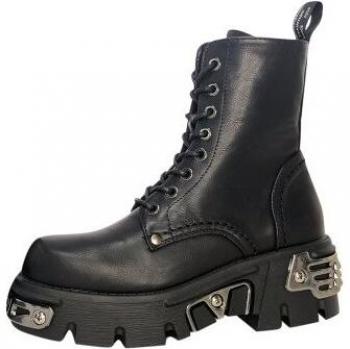 Bold Black Chunky Heeled Boots