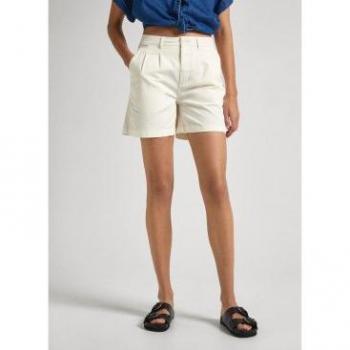 Pantaloni a Corte Pepe Jeans Vania Mousse 28 – Bianco