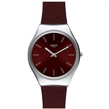 Swatch Women's Analog Swiss Quartz Watch with Silicone Strap SYXS120