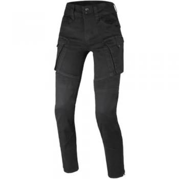 Jeans Da Moto Macna Duplan Donna Nero 34 (Short Cut)