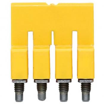 Weidmüller Connettore Trasversale/Ponte WQV 2,5/6 (Vari) – Accessori di Elettronica + Alloggiamento, Giallo