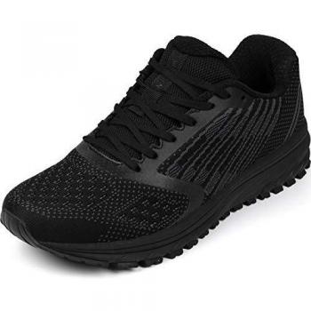 WHITIN Unisex All Black Sport Sneakers Size 7