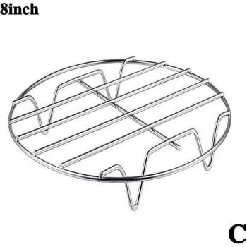 Air Fryer Grill Rack, Steel, 2.5qt-6.4qt Compatible, 6/7/8/9 Inch