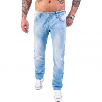Herrenrock Creek Jeans – Blau, Gerades Bein, 38/34