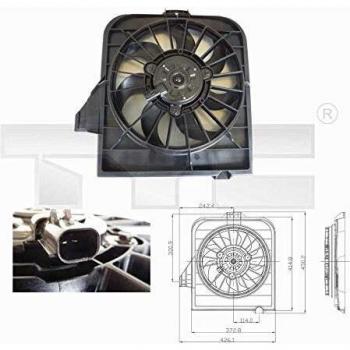 TYC Motorkühlungsventilator links Ø315mm für DODGE CHRYSLER