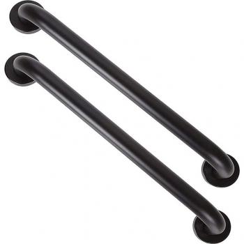 Barre d'appui de douche 16 pouces, poignée en inox, diamètre 1,25 pouces, lot de 2