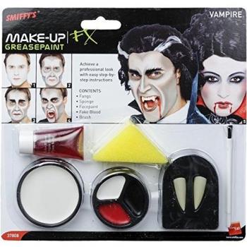 Smiffys Vampir Make-up Zubehör mit Blut und Schwamm