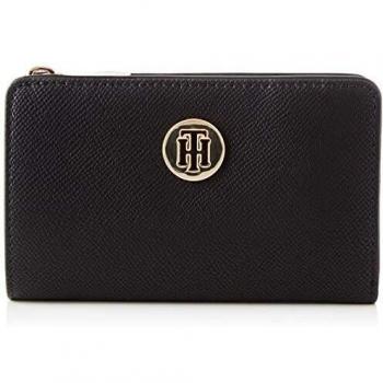 Tommy Hilfiger Honey Med Half Za Geldbörse für Damen, Schwarz