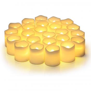 Votive Lumineuse Sans Flamme – Ensemble 24 pièces