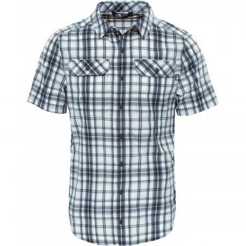 The North Face Camisa de Manga Corta Pine Knot para Hombre, Gris