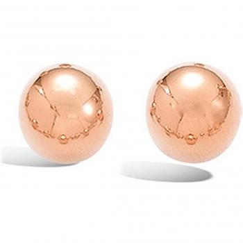 Golden Lily Earrings – 8mm Rose Gold Plating