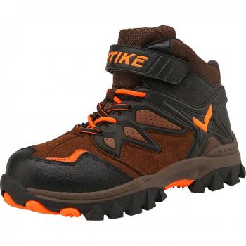ELAPHURUS gefütterte Wanderschuhe für Kinder, Winterstiefel für Jungen und Mädchen, 33 EU, Braun