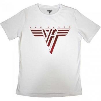 Blouse courte Van Halen – Coton blanc – Taille XL – Pour femmes