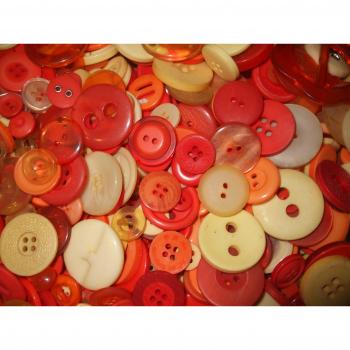 CraftyThings 50g Mixed Buttons in Yellow and Orange