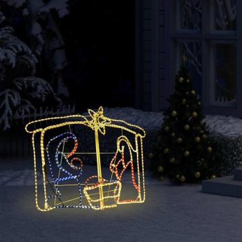 Crèche festive extérieure 240 LED vidaXL
