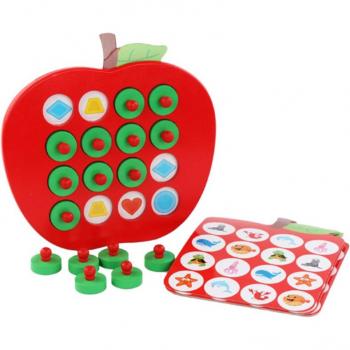 Children's Wooden Apple Memory Puzzle