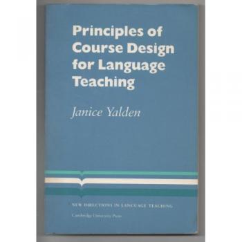 Janice Yalden Principles Of Course Design For Language Teaching (New Directions In Language Teaching)