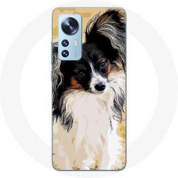 Fodera per Xiaomi Mi 12 / 12X Épagneul Giapponese Nero e Bianco