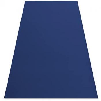 Thick Rubber Backed Rumba Carpet Sapphire Blue 80x200 cm