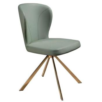 Chaises de salle à manger vert clair Angel Cerda pivotant