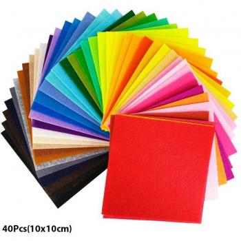 DIY Colorful Felt Fabric Squares