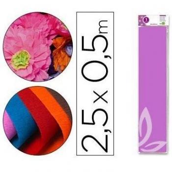 Papel crespón Liderpapel 50 cm x 2.5m 34g/m2 lila 24271-CP08