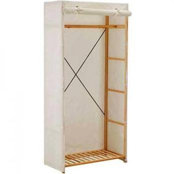 VidaXL White Wardrobe 79x40x170 cm Fabric