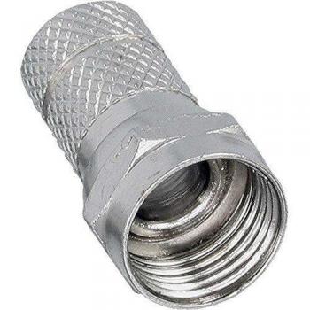 Connecteur coaxial F pour câble de 8,2 mm avec revêtement noir