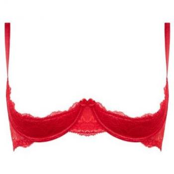Rotes Spitzen‑Viertel‑Cup‑BH Marzia – Einzelsendung M