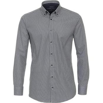 Venti Print Business Shirt Herren, Dunkelblau, 41