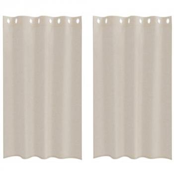 Rideaux Polyester Couleur Sable 175x140cm