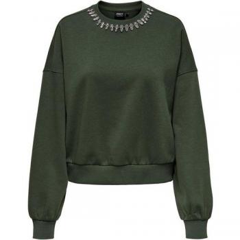 ONLY Sweatshirt ONLKIARA L/S O-NECK mit Metallakzenten