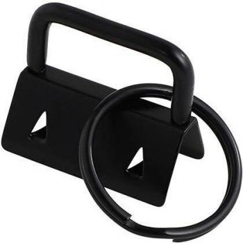 Llavero de 26mm, anillo dividido para pulsera, clip de cola de algodón, 10 Uds