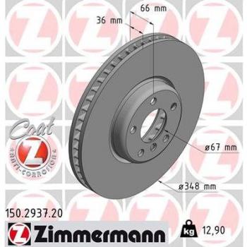 Bremsscheibe 150.2937.20 von Zimmermann