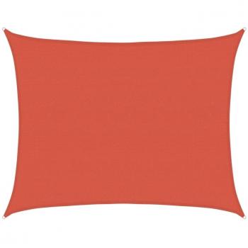 Terracotta Sunshade Sail 160 g/m² 6x7 m HDPE vidaXL