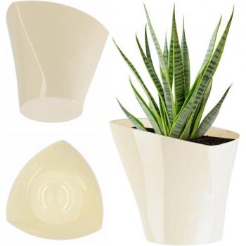 Cache-pot élégant 15 cm Ekri pour plantes d'intérieur