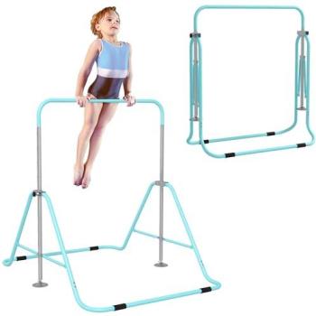 Homcom Barra para Niños y Niñas, Azul Celeste, Plegable